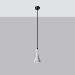 Lampa wisząca pojedyncza stożek REA 1xE14 beton
