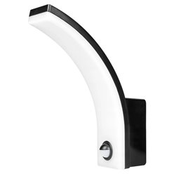lampa elewacyjna czarna z czujnikiem