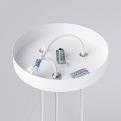 Lampa wisząca potrójna Prysm okrągła 3xG9 biała