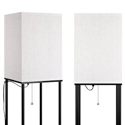 Lampa stojąca Square 1xE27 160cm czarna