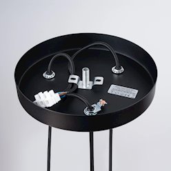 Lampa wisząca potrójna Prysm okrągła 3xG9 czarna