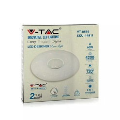 Plafon Sufitowy V-TAC 60W LED Pilot CCT fi.500 Gwiazdy VT-8556 4200lm