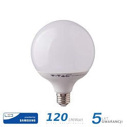 Żarówka LED V-TAC Samsung 22W E27 G120 120lm/W VT-242 6400K 2650lm