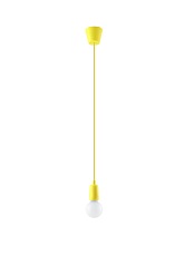 Lampa wisząca na kablu 1xE27 DIEGO żółta