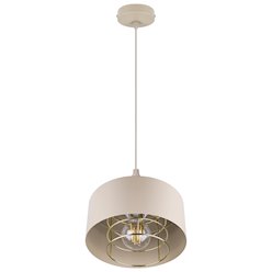 Lampa wisząca pojedyncza E27 Velto Loft 20cm beżowa