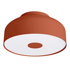 Lampa sufitowa okrągła Omiq 4xE27 ochra czerwona