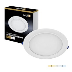 Panel LED podtynkowy okrągły 18W 1800lm Premium 3CCT