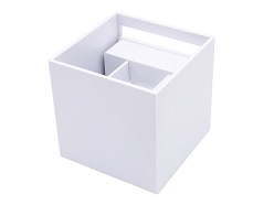 Kinkiet zewnętrzny LED 2x3W 4000K IP54 biały CUBE