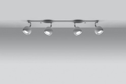 Lampa z okrągłymi reflektorami OCULARE 4xGU10 Biała