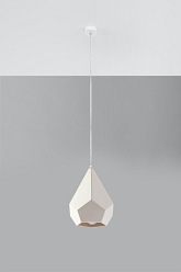 Lampa wisząca geometryczna PAVLUS ceramika 1xE27