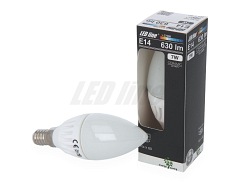 Żarówka E14 LED 7W 630lm typu świeczka LED line - biała ciepła