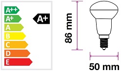 żarówka LED E14 R50 6W 5 lat gwarancji