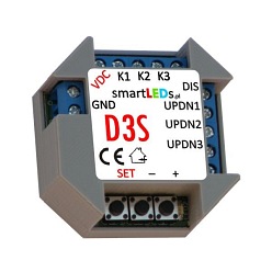Ściemniacz LED 12V-24V D3S podtynkowy, przewodowy - 3 kanały