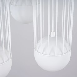 Lampa wisząca potrójna Brina okrągła 3xG9 biała