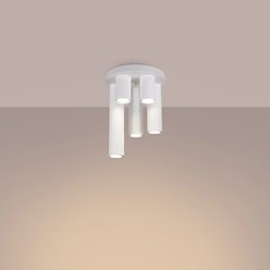 Lampa sufitowa tuby Lagos 5xGU10 okrągła biała