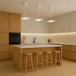 Uchwyt sufitowy do paneli Easy Flex 20-50cm biały