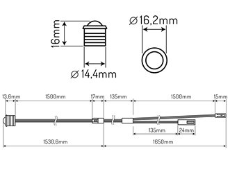 Czujnik ruchu PIR Channel LED line