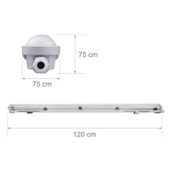 Lampa hermetyczna LED Genesis 37W 5370lm 120cm