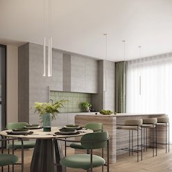 Lampa wisząca podwójna Arche 2xG9 okrągła biała