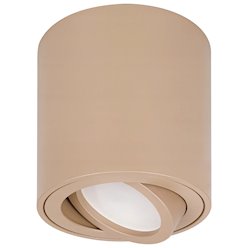 Oprawa natynkowa tuba GU10 okrągła 80x84mm beżowa