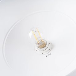 Lampa wisząca z okrągłym kloszem Fano 1xE27 biała