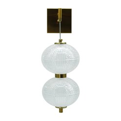 Kinkiet designerski LED kule Amelia 30W - złoty