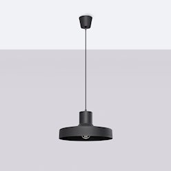 Lampa wisząca klasyczna Bilo 1xE27 czarna