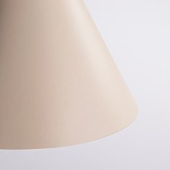 Lampa wisząca stożkowy klosz Nox 25cm 1xE27 beżowa