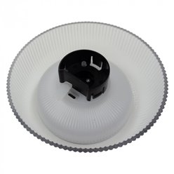 Lampa elewacyjna 2w1 solarna/USB - przezroczysty klosz