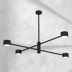 Lampa sufitowa 4-punktowa Cross 4xGX53 Czarna