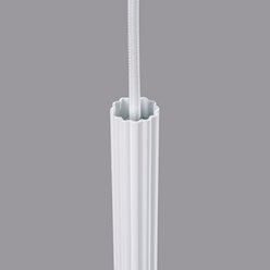 Lampa wisząca cienka tuba Arche 1xG9 biała