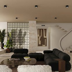 Lampa sufitowa potrójna tuba Modo 3xGx53 czarna