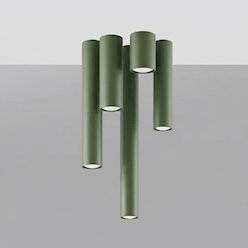 Tuba sufitowa Lagos 10 cm 1xGU10 zielony oliwkowy
