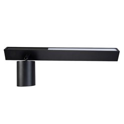 Kinkiet liniowy LED UP 5W z reflektorem GU10 Front lewy czarny