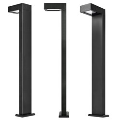 Słupek ogrodowy 80cm Hebin 1xGX53 czarny