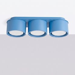 Lampa sufitowa potrójna tuba Modo 3xGx53 błękitna