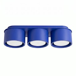 Lampa sufitowa potrójna tuba Modo 3xGx53 ultramarynowa
