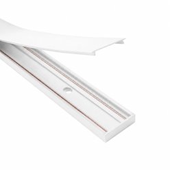 Szyna magnetyczna Slim Light Biała z zaślepkami 1m