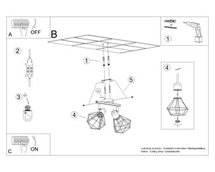 Lampa sufitowa listwa ARTEMIS 2xE14 biała