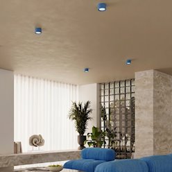 Lampa sufitowa potrójna tuba Modo 3xGx53 błękitna