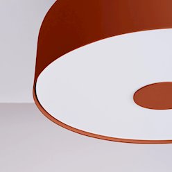 Lampa sufitowa okrągła Omiq 4xE27 ochra czerwona