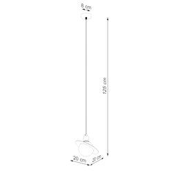 Lampa wisząca nowoczesna kula Hyperion 1xG9 czarna