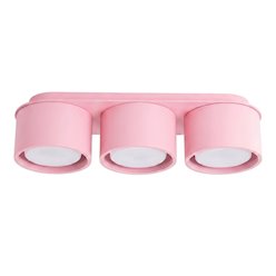 Lampa sufitowa potrójna tuba Modo 3xGx53 różowa