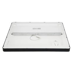 Panel LED o mocy 16W okrągły, podtynkowy, szklany z serii GLASS - biała  ciepła