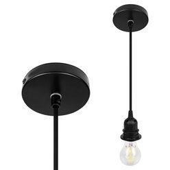 Lampa wisząca Boho 1xE27 dekoracyjna bambus 40cm