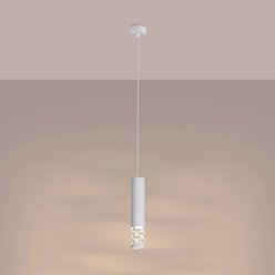 Lampa wisząca tuba Liro 1xGU10 biała