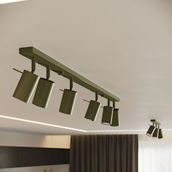 Kinkiet ścienny Reflektor Ring 1xGU10 zielony oliwkowy