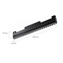 Reflektor magnetyczny Grille Genesis biały 24W 44cm 3CCT