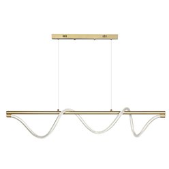 Lampa wisząca LED Serpente 55W wężyk splot - złota
