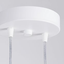 Lampa wisząca podwójna Lagos 2xGU10 okrągła biała
